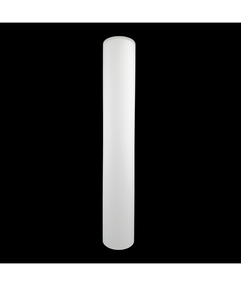 470mm Matt Opal Cylinder Glass Shade with 10mm Hole